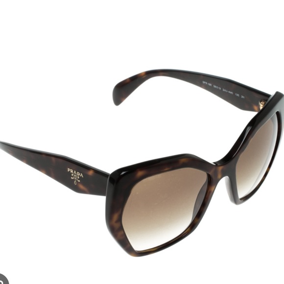 PRADA SPR 16R heritage brown tortoise oversized Sunglasses Acetate - Picture 14 of 16